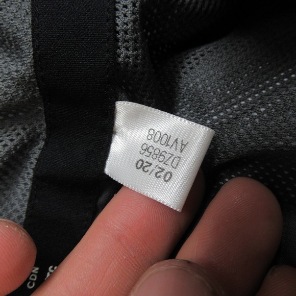 Adidas LMU Lions Rain Jacket Mens XL Gray Hooded Full Zip Wind Light Pack Vented - Picture 8 of 15